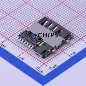 SMO-002F-T7 SIM Card Connector SMD Connector Self-Return Type Micro SIM Card Card Holder With Card Detection - Product Image 2