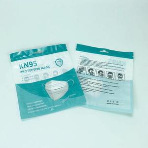 Custom a prova di odore viso maschera sacchetti di imballaggio a prova di umidità borsa con cerniera per maschere con finestra - Product Image 2