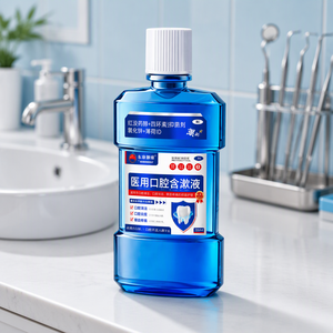Solution buccale antibactérienne <span class=keywords><strong>de</strong></span> qualité médicale, <span class=keywords><strong>bain</strong></span> <span class=keywords><strong>de</strong></span> <span class=keywords><strong>bouche</strong></span> à la menthe glacée, soin buccal liquide pour clinique dentaire, personnalisation OEM - Product Image 1
