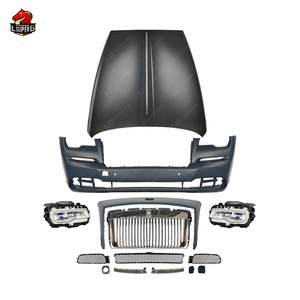 Du vieux au nouveau! Kit de carrosserie de phare de 1 à 2 générations pour <span class=keywords><strong>Rolls</strong></span>-<span class=keywords><strong>Royce</strong></span> Wraith Upgrade Front Bumper Hood Headlights Grill - Product Image 6