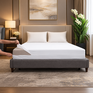 Funda Protectora para Colchón 100% Impermeable y Antiácaros con Cierre - Protector Hipoalergénico Silencioso de Cobertura Total para Cama Queen/King - Product Image 2