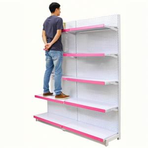 काले धातु का पेग बोआ डिस्प्ले दीवार उपकरण खुदरा प्रदर्शन रैक छिद्रित प्रदर्शन आश्रय - Product Image 1