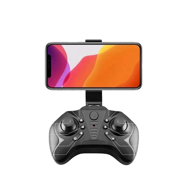 Foldable Quadcopter RC Dron Toy 2020 New Mini Drone 4K 1080P HD Camera WiFi Air Pressure Altitude Hold Black and Gray
