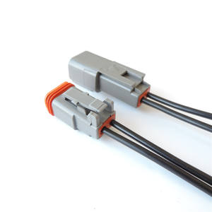 2-контактный разъем DT, Кабельная сборка, жгут проводов 12 "16AWG, DT04-2P DT06-2S - Product Image 2