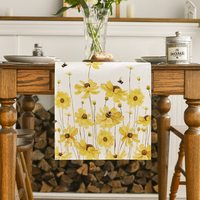 Lavande tulipe printemps chemin de table fleurs fraîches été linge de table décoration de table à manger