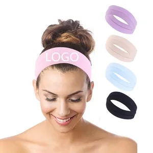 Custom Logo Unisex Sport Headband Yoga Hair Bands Fitness Workout Sweat Band for Men Women