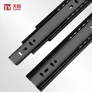 Thép Không Gỉ Nội Thất Tủ Kính Thiên Văn Kênh Bóng Mang Trượt <span class=keywords><strong>45Mm</strong></span> Chiều Rộng Ngăn Kéo Hướng Dẫn Trượt Cho Ngăn Kéo - Product Image 2