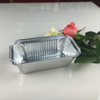 Barquette rectangulaire jetable en aluminium, petite, qualité alimentaire, 500 ml (170 oz), pour cuisson, économique