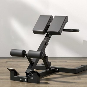 Chaise romaine de musculation pliable en acier réglable pour usage commercial en salle de sport - Product Image 1
