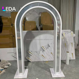 LEDA Wedding Party Supplies White Arch <b>Stand</b> PVC U-shape Arch Door Wedding Decoration <b>Backdrop</b> - Product Image 4