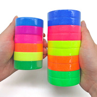 Cinta de tela mate con película de Color, banda fluorescente UV, marcador de posicionamiento de escenario
