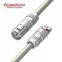 Conector led de 3 pines, conector rápido de plástico para montaje de cable macho a precio de fábrica