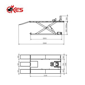 Hoge Kwaliteit KES-L700P Motorfiets Lift Low Profile Operatie Platform Jack Hijs Stand 700Kg Capaciteit Voertuig Apparatuur Lift - Product Image 4