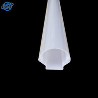 Tube diffuseur linéaire en polycarbonate OEM/ODM, blanc laiteux, coextrudé, pour éclairage, abat-jour, découpe sur mesure, pour maison et hôtel, LED