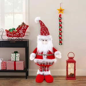 LINGKAI Muñeco de Peluche de Papá Noel y Muñeco de Nieve para Decoración Navideña, Regalo de Navidad, Decoración para Fiestas en Casa - Product Image 4