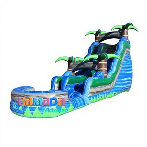 Alquiler de Tobogán Acuático Inflable Personalizado para Eventos Escolares y de Centros Comerciales - Product Image 1