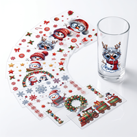 Paquete Surtido de Pegatinas de Cristal Autoadhesivas Universales para Múltiples Superficies, con Diseños de Dibujos Animados, para Vasos y Tazas, en Formato UV