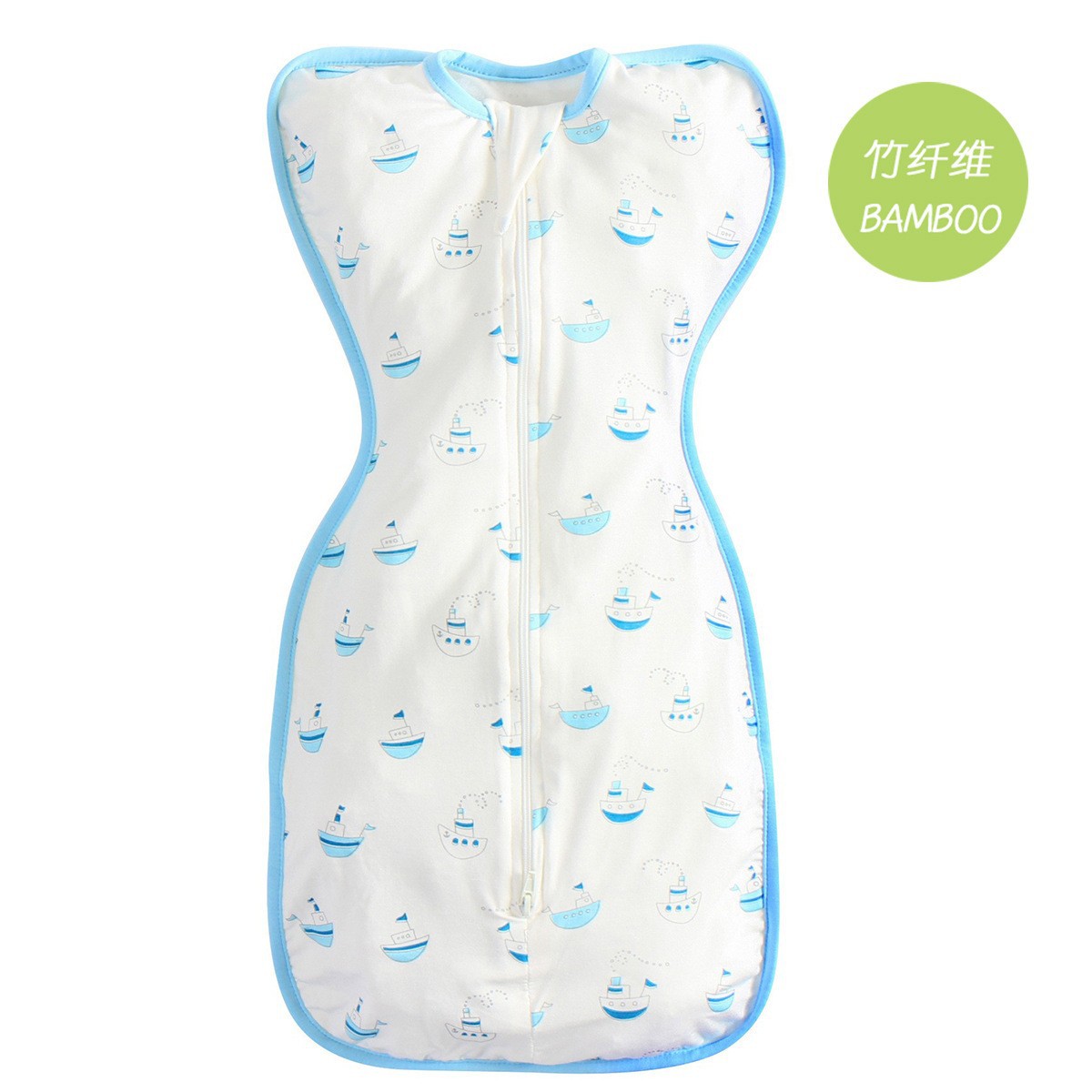 Voilier bleu en fibre de bambou