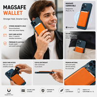 Portefeuille magnétique en cuir PU MagSafe pour iPhone 15 et iPhone 14, fin et élégant, vente en gros directe usine