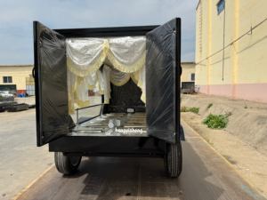 Carroza Fúnebre Eléctrica Negra de Estilo Europeo para Ceremonias Fúnebres, Popular en Venta - Product Image 5
