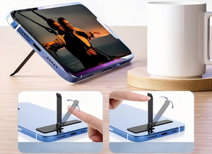 Metal <strong>Lazy</strong> Desktop <strong>Phone</strong> <strong>Stand</strong> Invisible <strong>Phone</strong> Back Adhesive Foldable Back Adhesive Universal Support <strong>Stand</strong> - Product Image 4