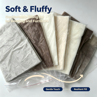 Ouate non tissée fonctionnelle anti-sensible en fibres de polyester creuses conjuguées sans colle pour le rembourrage de matelas, de canapés et de coussins