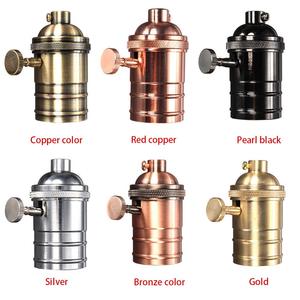 Phong cách cổ điển E27/E26 Edison vít Mặt dây chuyền retro chiếu sáng giữ đèn và cơ sở bóng đèn ổ cắm - Product Image 5