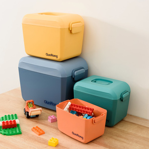 Thực tế màu nhựa lưu trữ hộp Stackable với chốt xử lý bánh xe có nắp đậy cho xe và thực phẩm sử dụng giá rẻ giá - Product Image 6