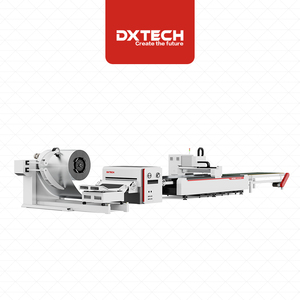 Machine de découpe laser à fibres alimentée par bobine DXTECH série FC, haute précision, en acier inoxydable, pour le débobinage et le nivellement des alliages - Product Image 6