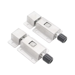 Khóa cửa kim loại nhỏ bằng thép không gỉ XTL DK611, đầu bằng, lò xo cao su, khóa cửa tủ, khóa cửa có lỗ mở - Product Image 1