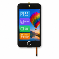 Módulo Táctil LCD TFT BOE Personalizado de 2.8 Pulgadas, Pantalla IPS 240x320 con Orificio para Sensor, Panel de Control Inteligente, Kit de Dispositivo de Acceso SPI/RGB