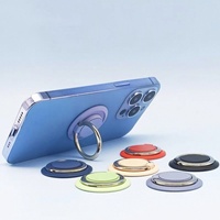 Support de téléphone magnétique adhésif en forme de soucoupe volante, support fin et léger en plastique, support de qualité cadeau