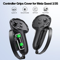 Manette MetaQuest3s/Quest3, housse de protection en silicone monobloc pour batterie, accessoires VR intelligents