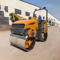 Rouleau Compresseur Diesel Double Tambour 1 Tonne 3 Tonnes 5 Tonnes Compacteur Routier