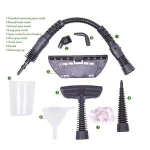 Limpiador a Vapor Eléctrico Portátil de 220V con 9 Accesorios de Alta Presión para Limpieza del Hogar, Cocina, Grasa, Manchas de Mascotas y Tapicería de Automóviles - Product Image 3