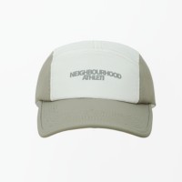 Casquette de baseball beige et blanche brodée pour hommes et femmes, avec dos en maille et visière incurvée, idéale pour les activités de plein air et le sport
