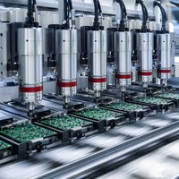 Moteur de broche de perçage de circuits imprimés (PCB) haute vitesse premium 200 000 tr/min pour machine de perçage CNC multi-stations
