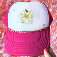 Parche Bordado de Golf Dorado de Lujo con Palos Cruzados, Insignia Termoadhesiva, Aplique Deportivo de Corona de Laurel Plateada para Camisetas Polo, Gorras y Decoración DIY