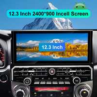 Autoradio GPS avec navigation Google Maps/Waze, compatible Android Auto, Android 13, écran partagé 12,3 pouces, télécommande