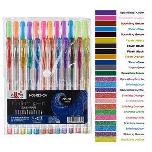 Stylo <span class=keywords><strong>gel</strong></span> pailleté couleur unie U+ pour étudiants, bureau, école, peinture, prise de notes, fluorescent spécial, anti-décoloration, non toxique, vente en gros - Product Image 6
