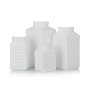 Cápsulas de grande capacidade, comprimidos de plástico, suplementos, comprimidos, vitaminas, garrafas, garrafa de plástico redonda vazia com tampa de rosca