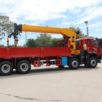 Camion DFSK 8 tonnes, chargeur télescopique, petite grue, matériel de construction, hauteur de levage maximale 20 m, boîte de vitesses, moteur neuf