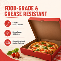 Boîtes à pizza carrées de 12 pouces en carton ondulé de qualité alimentaire, recyclables, personnalisées, finition mate, logo, prix d'usine