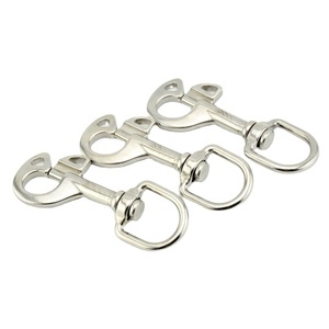Stainless Steel 316 Marine Double Swivel Eye Bolt Dog Leash Buckle 95x22.5mm <b>Yacht</b> Boat Hardware Accessories Stainless - Product Image 3