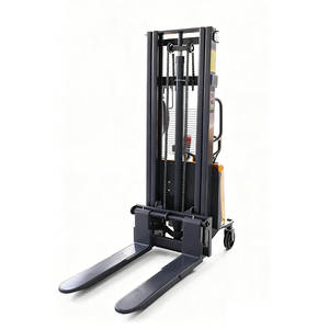 Carrello Elevatore Semi-Elettrico Portatile Worui da 1,5 Tonnellate con Certificazione CE, Batteria al Piombo-Acido, Traslatore Laterale Idraulico, Funzionamento Manuale - Product Image 2