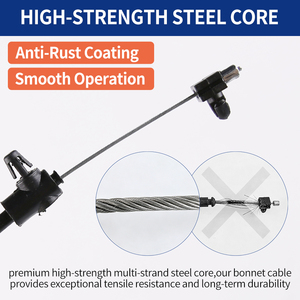 9804993280 9804578580 Cable del capó para <span class=keywords><strong>Peugeot</strong></span> <span class=keywords><strong>2008</strong></span> y Citroën, controlador manual de apertura del capó, cable de la cubierta del capó - Product Image 3