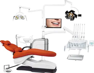 كرسي الأسنان قياسي من النوع S2 Detes وحدة الأسنان بتصميم مخصص مع قطع غيار اختيارية