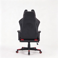 Chaise de jeu ergonomique pivotante de style racing pour la maison, le bureau ou le dortoir, avec dossier inclinable et réglable, vérin à gaz 3 positions (PU PVC)