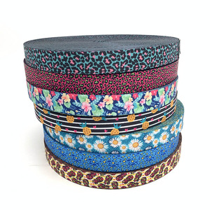 Tùy chỉnh <span class=keywords><strong>polyester</strong></span> in vải dây đeo kỹ thuật số Nylon đầy màu sắc 1 inch 1.5 inch và 2 inch dây an toàn cho túi may - Product Image 4