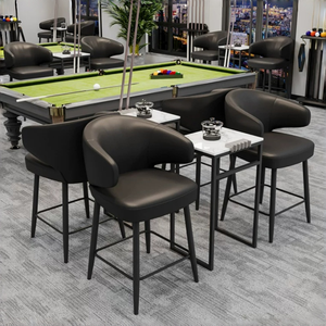 Tabourets de bar hauts, mini-chaises de spectateur, canapés de <span class=keywords><strong>billard</strong></span> et tables basses pour la zone lounge de la salle de <span class=keywords><strong>billard</strong></span> ; ensembles complets de tables et de chaises - Product Image 5